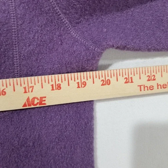 Lisa International Jacket Womens Medium Purple Boiled 100% Wool Button Collared - Picture 4 of 6